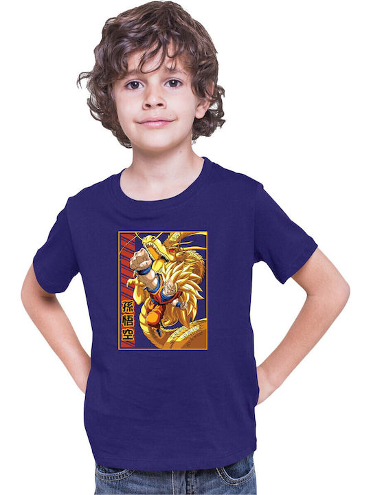 Kid T-shirt Dragon Ball Z Tralala Goku Ssj 01 N...