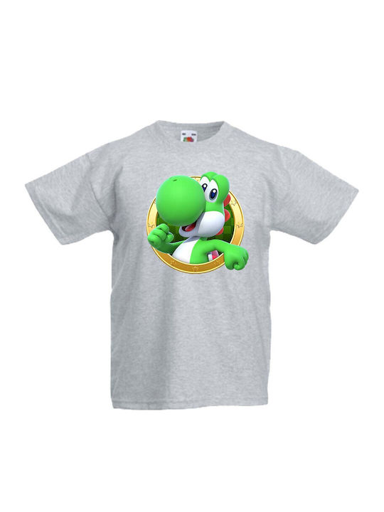 Kid T-shirt Tralala Super Mario Yoshi 13 Gray