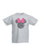 Kinder T-Shirt Minnie Maus Mickey Maus Disney Tralala Minnie Kopf 6 Grau