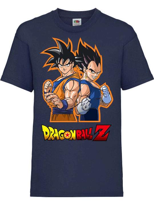 Kinder T-Shirt Japan Animation Tralala Dragon Ball Z 01 Marineblau