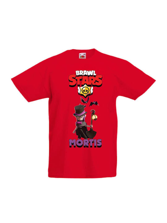 Kinder T-Shirt Tralala Brawl Stars Mortis 2 Rot