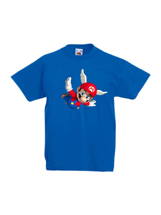 Kinder T-Shirt Tralala Super Mario 5 Blau