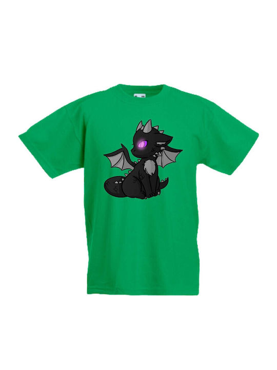 Kinder T-Shirt Tralala Minecraft Enderdrache 1 Grün