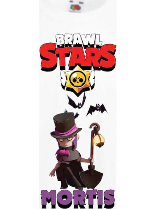 Kinder T-Shirt Tralala Brawl Stars Mortis 2 Weiß