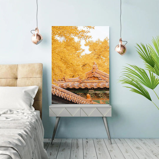 Tabloul Toamnă Aurie la Templul Străvechi 100x150