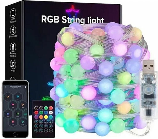 33 Lichterketten LED 5m. Mehrfarbige USB in Zeichenfolge 1Stück