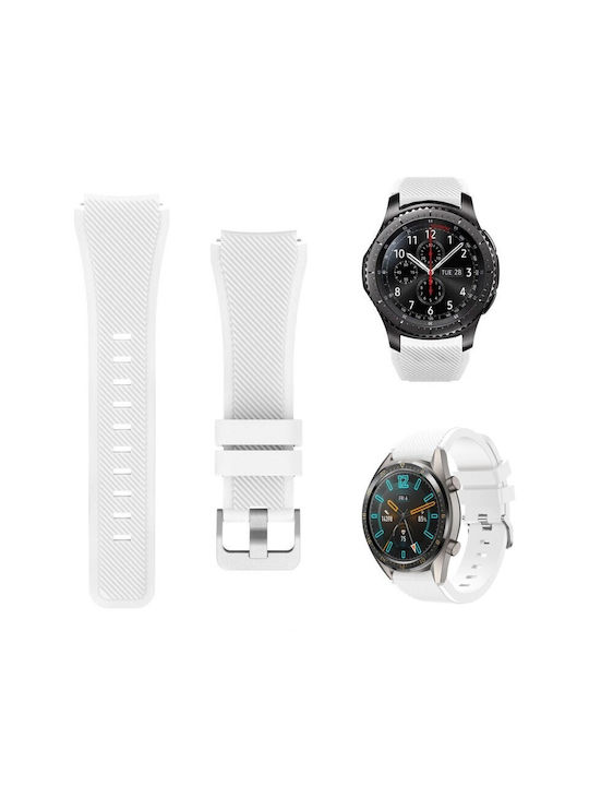Best Accessories Silicon Strap White Huawei Watch 5 5 Pro 46mm Watch 4 4 Pro 46mm Watch 3