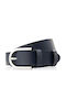 Leather Women's Belt Navy Blue