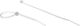 Cable Tie 2.5mm 100mm White Ozn 25-100 25.15 100pcs