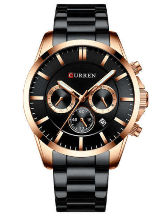 Curren Men's Watch 47mm Chronograph Battery wit...