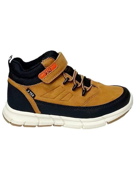 Safety Jogger Kids Boots with Zipper Brown