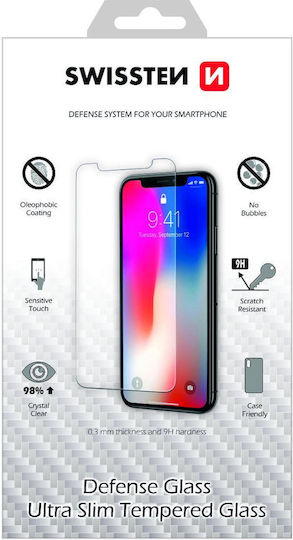 Swissten Ultra Slim Tempered Glass Premium 9H Screen Protector for Apple iPhone 14 Plus