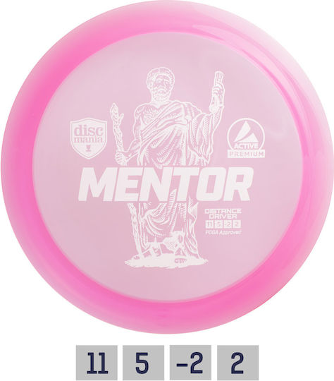 Disc de discgolf Discmania Distance Driver Mentor Active Premium Roz 11 5 -2 2