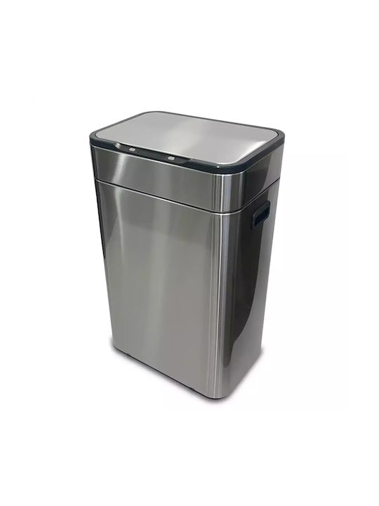 Green City International Waste Bin Made of Stainless Steel with Sensor Silver 60lt