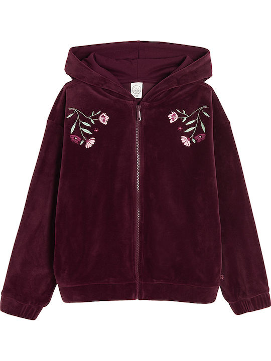 Cardigan pentru copii cu Glugă Violet