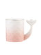 Ceramic Mug Lid Pufo Princess Spoon Coffee Tea 300 Ml Pink