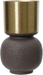 Kaemingk Саксия Пластмаса Dark Brown, Gold