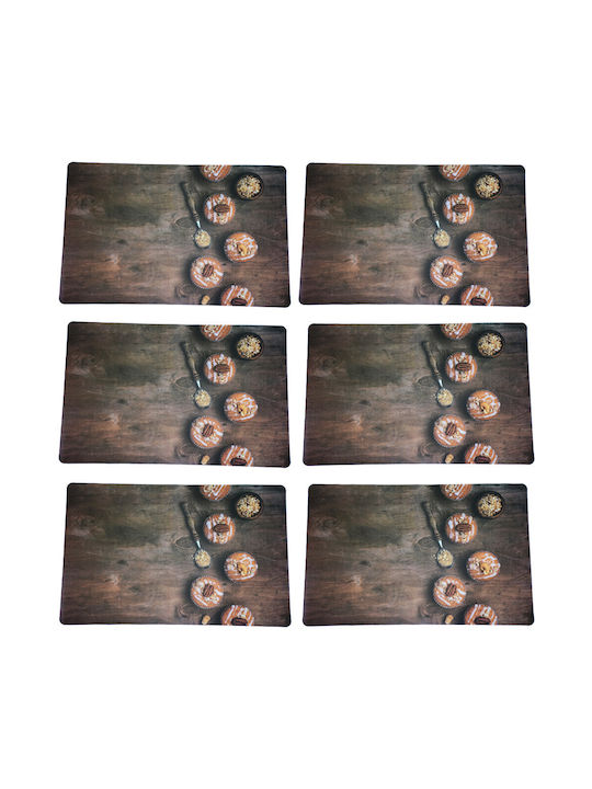 Plate Support Set Serving Meals Pufo Muffins Design 6 Pieces