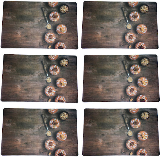 Plate Support Set Serving Meals Pufo Muffins Design 6 Stücke