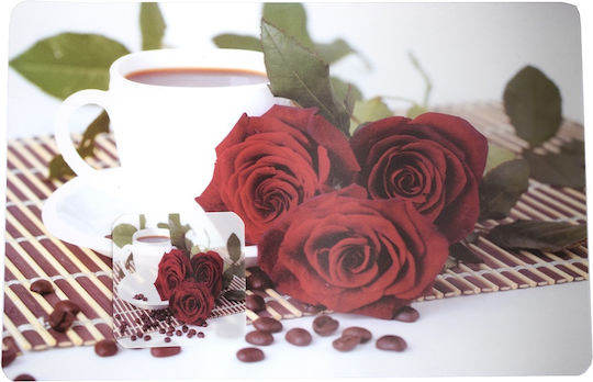 Комплект За Подложки За Чаши Сервиране На Храна Pufo Morning Roses Дизайн 6 Бройки
