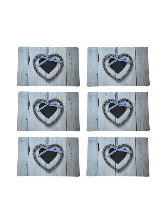 Plate Support Set Serving Meals Pufo Love Design 6 Stück
