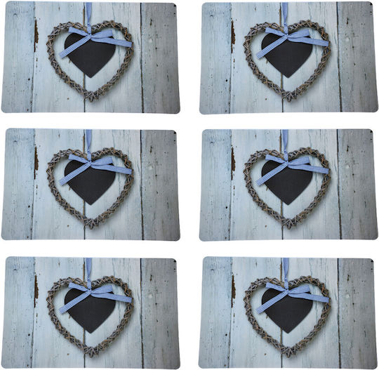 Plate Support Set Serving Meals Pufo Love Design 6 Stück