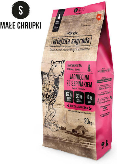 Wiejska Zagroda Lamb 20kg Trockenfutter ohne Getreide & Gluten für Welpen mit Lamm