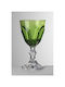 Mario Luca Giusti Dolce Vita Vino Glass for White Wine made of Glass in Green Color Goblet