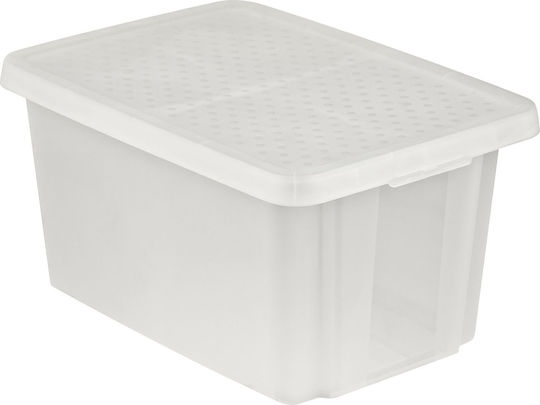 Cutie de depozitare Essentials 45l capac 40x57x30cm transparentă Cutie de depozitare Essentials 45l capac 40x57x30cm transparentă