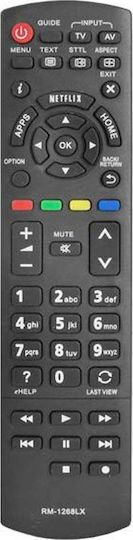 Lamex Lxp1268 Tv Remote Control Panasonic Lcd Netflix Rm-1268lx