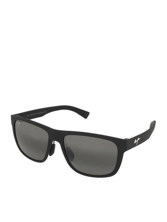 Maui Jim Ανδρικά Γυαλιά Ηλίου με Μαύρο Κοκκάλινο Σκελετό και Μαύρο Φακό 670-02