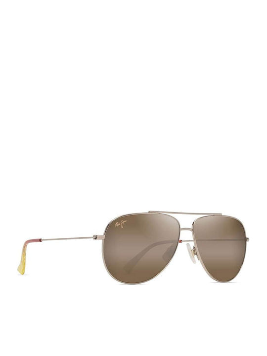 Maui Jim Unisex Γυαλιά Ηλίου με Χρυσό Μεταλλικό...