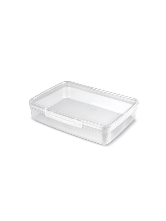 4,4 l rechteckiger Lebensmittelbehälter Snap Box Transparent