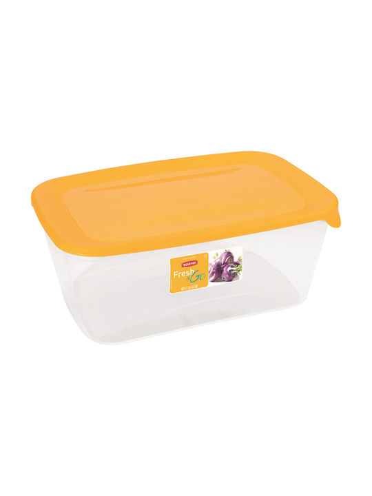 3l Fresh&go Yellow Rectangular Food Container