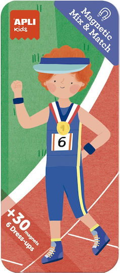 Apli Kids Μαγνητικό Παιχνίδι Κατασκευών Sports για Παιδιά 3+ Ετών