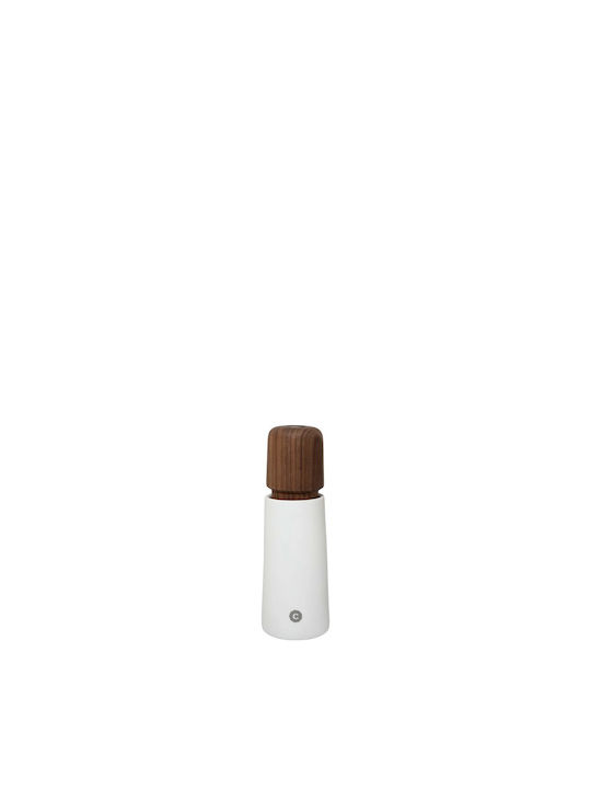 Ready Manual Set Spice Mills made of Plastic in White Color 17cm 1pcs