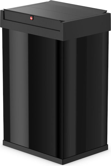 Große Schwingdeckel-Mülleimer 35l Schwarz Große Schwingdeckel-Mülleimer 35l Schwarz