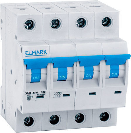 Elmark Automatic Circuit Breaker 16A Four-pole AC 41816C
