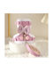 Animal Cat Harness with Guide Pink Width 15mm