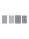 Palamaiki Jack102 Towel from 100% Cotton in Gray Color 40x60cm 4pcs