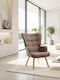 Burnaby Πολυθρόνα Καφέ 68x68x97.5cm
