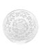 Plate Desert Glass Transparent with Diameter 15cm