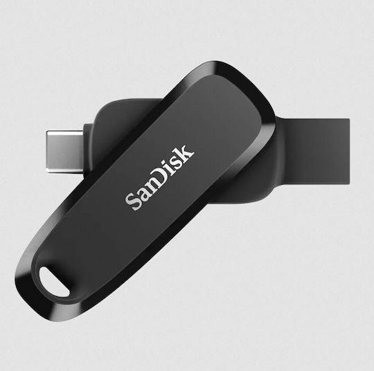 Sandisk 256GB USB 3.2 Stick with connection USB-A & USB-C Black