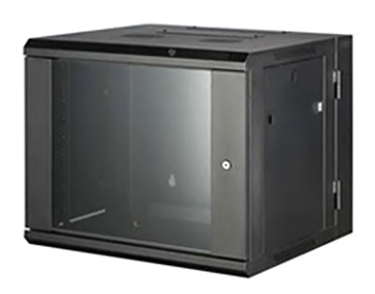 Safewell Монтиран на стена Рак кабинет 15U 60x77x77см Черен 04.022.0058