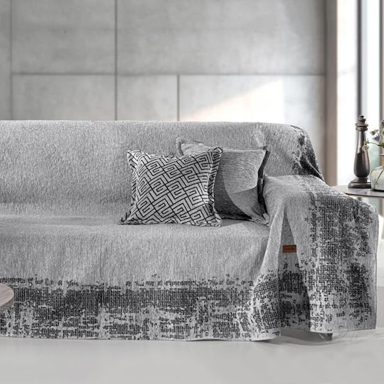 Guy Laroche Perth Фотьойл Throw Chenille 180x150 см Сребърен