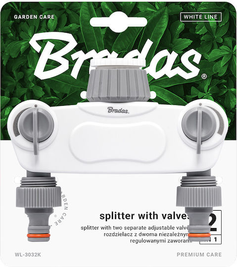 White Line Solid 2-way Manifold 1" 3/4" Tap Valves