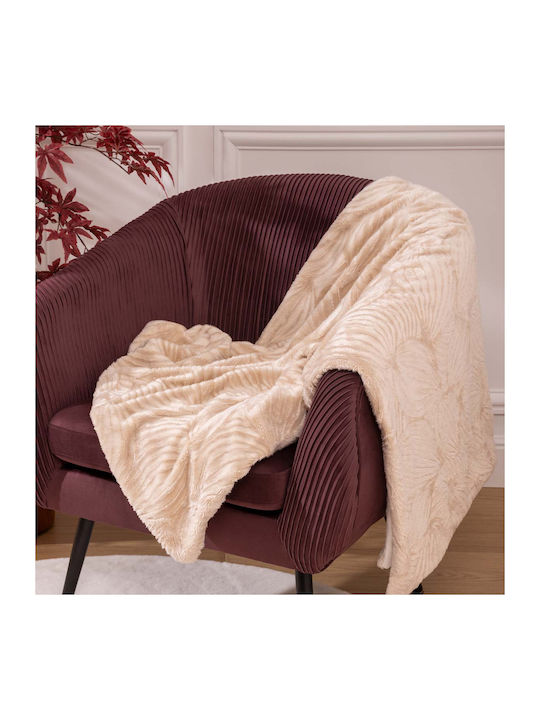 A-s Automne Fleece Blanket Sofa 120x160cm Ecru