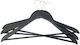 3pcs Clothes Hangers Wooden 44.5cm Assorted Black Blue Light Gray White