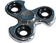 3 Leaves Fidget Spinner Μεταλλικό Ασημί