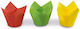 Tulip-Shaped Cupcake Paper Liners 12 Pieces Colorful Easy Bake Ø 7.5 X 8 Cm